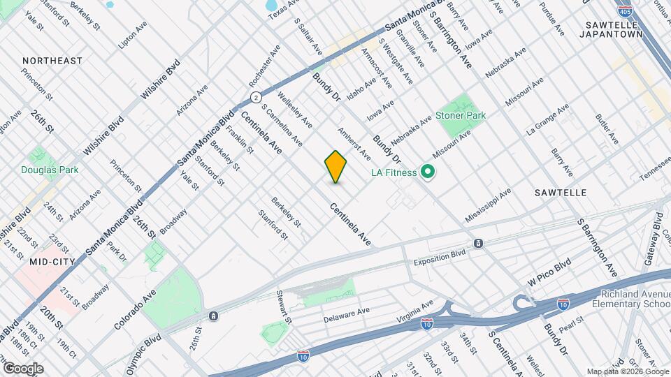 1729 S Carmelina Ave Map and Location Details