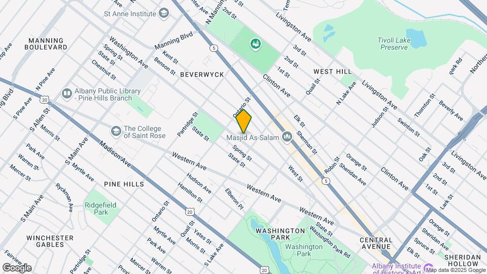 533 Washington Ave, Unit 1 Map and Location Details