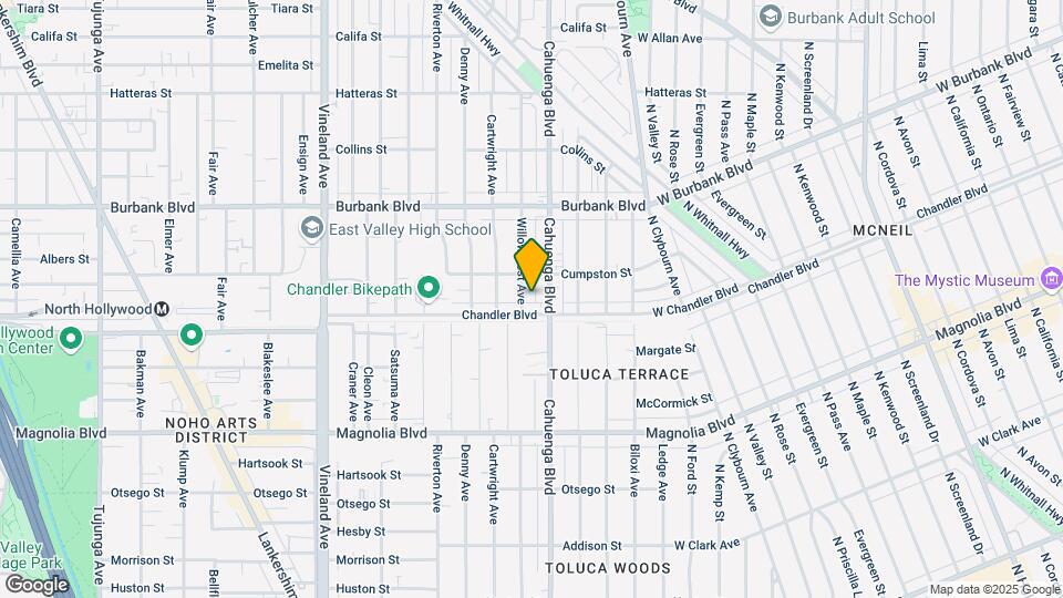 5412-5418 Willow Crest Ave Map and Location Details