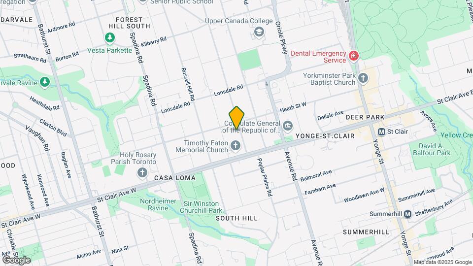 38 Dunvegan Rd. Map and Location Details
