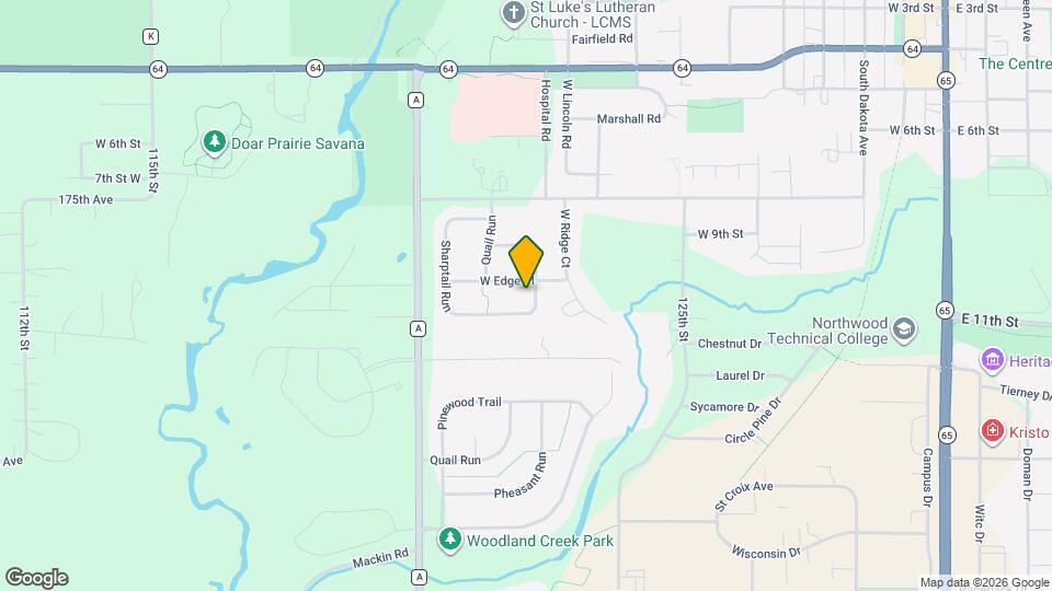 1025 Pheasant Run Mapa y Detalles de la Ubicación