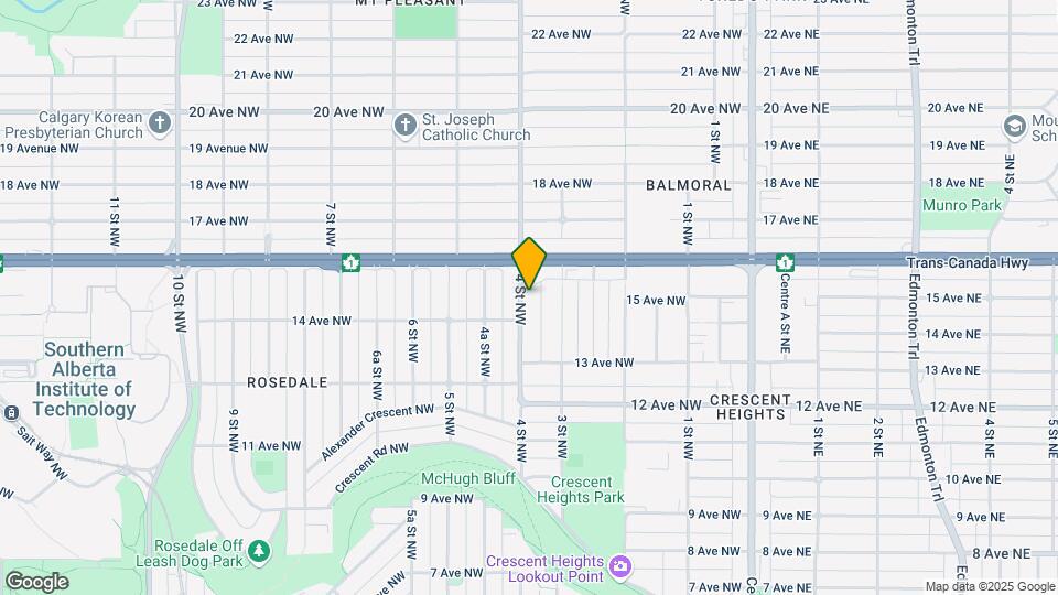 1606 4 St NW Map and Location Details