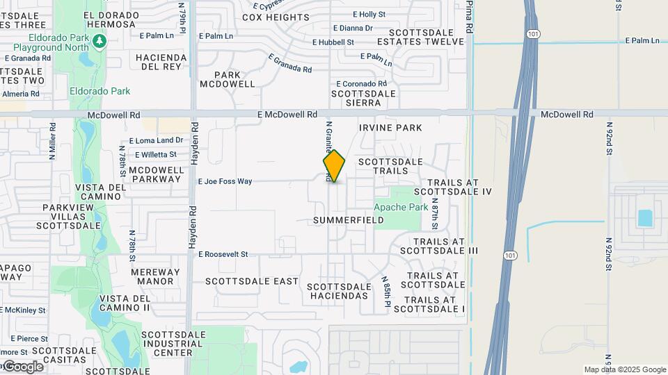 1253 N Granite Reef Rd Map and Location Details