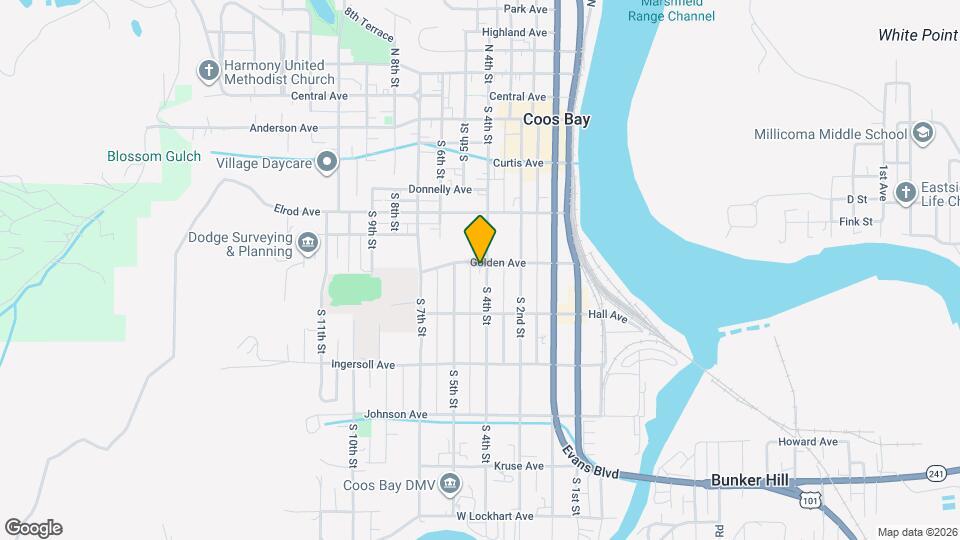 421 Golden Ave Map and Location Details