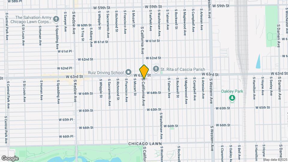 6315 S California Ave-Unit -6315-2A Map and Location Details
