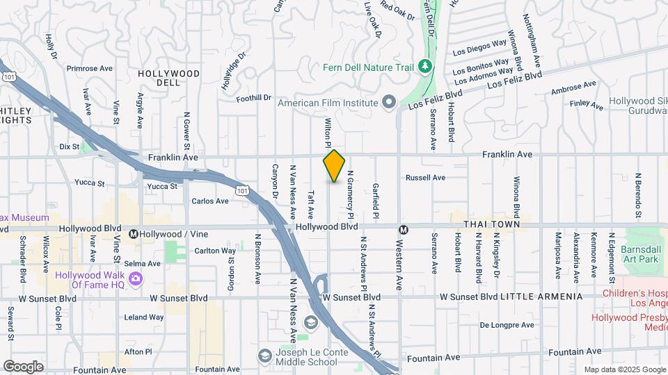 1806 N Wilton Pl Map and Location Details