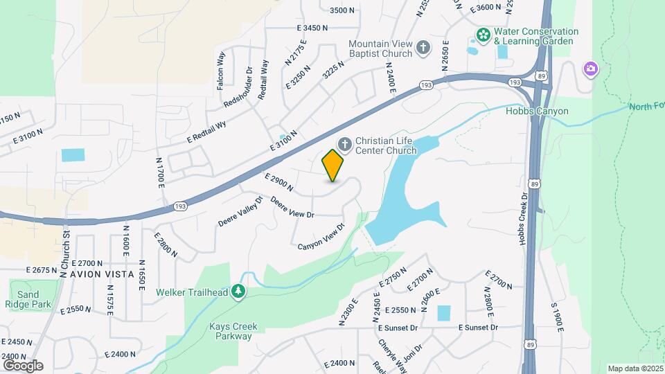 2291 E 2900 N Map and Location Details