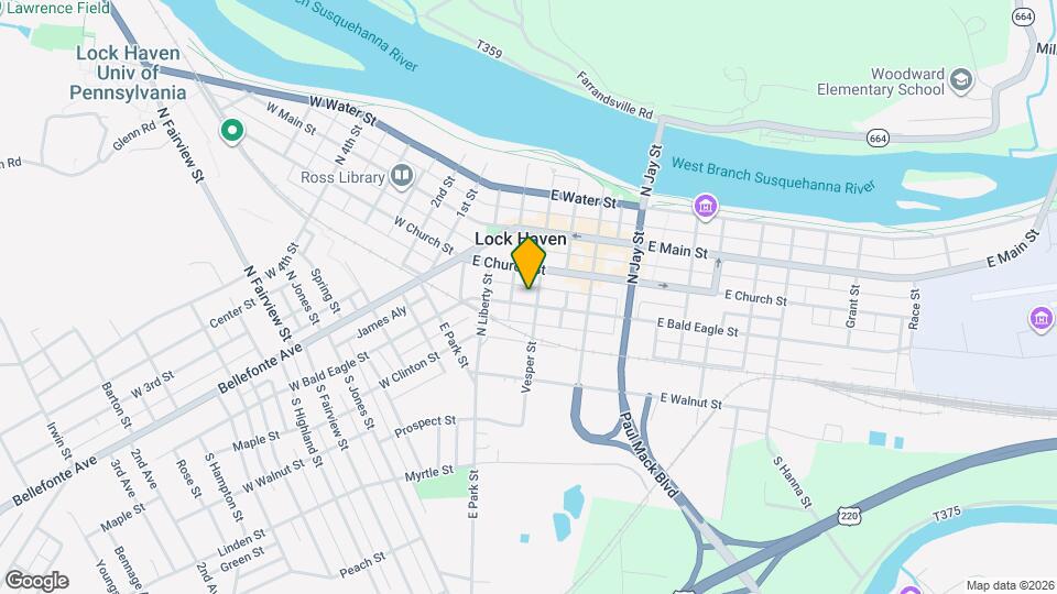 41 E Bald Eagle St Map and Location Details
