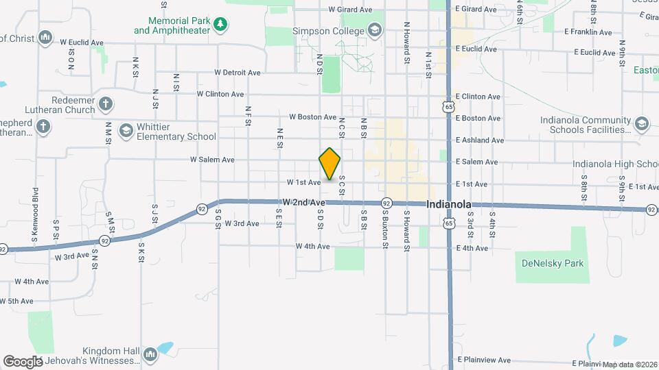 407 W 1st Ave Map and Location Details