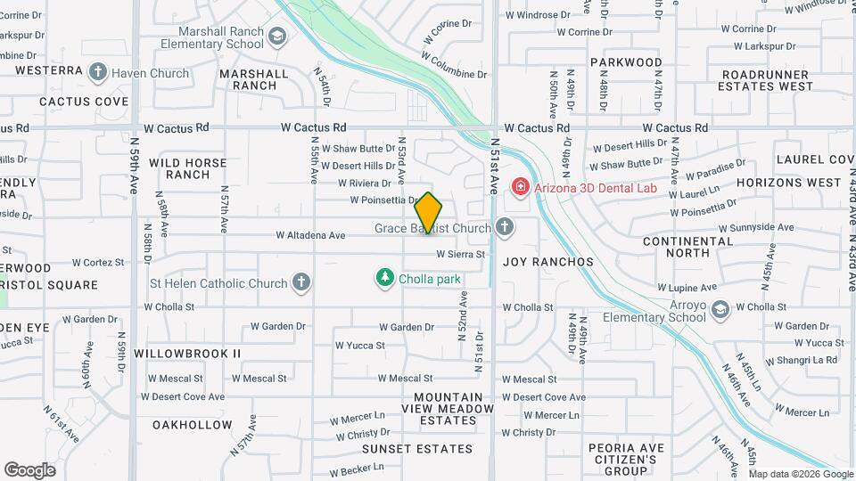 5233 W Altadena Ave Map and Location Details