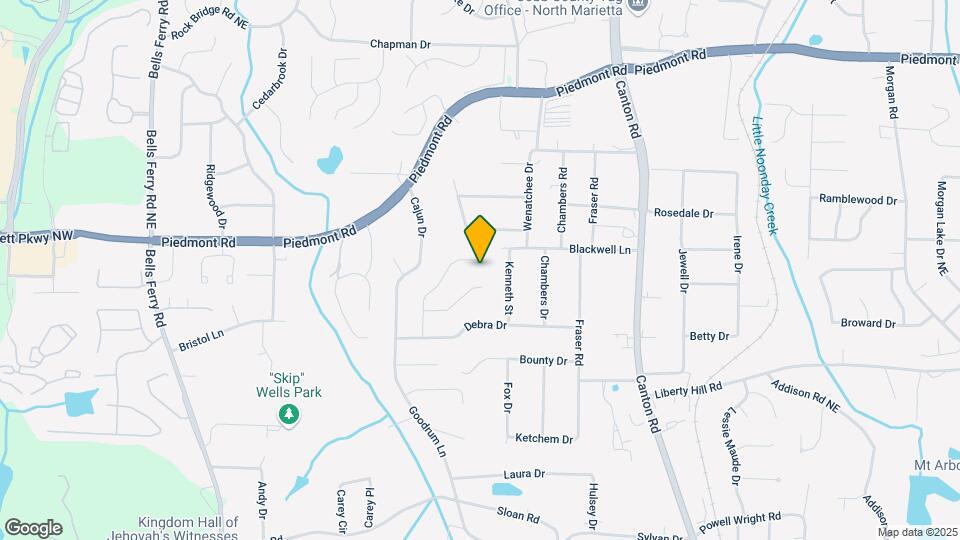 2552 Hidden Hills Dr Map and Location Details