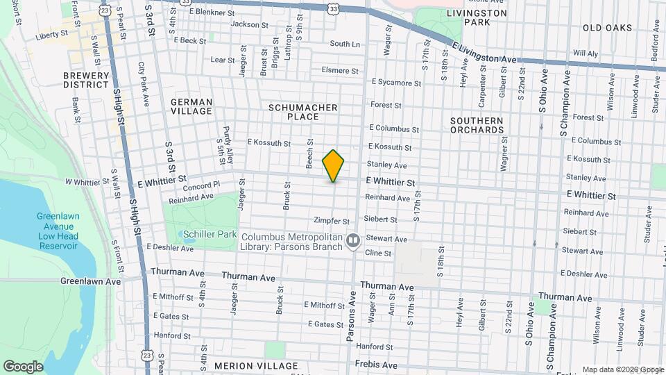965 S Washington Ave Mapa y Detalles de la Ubicación