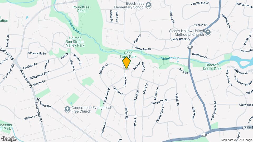 3611 Terrace Dr Map and Location Details