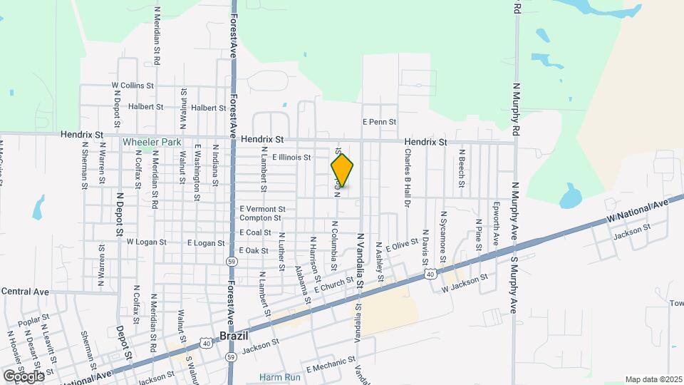 603 N Columbia St Map and Location Details