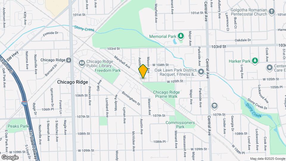 10445 Austin Ave Map and Location Details