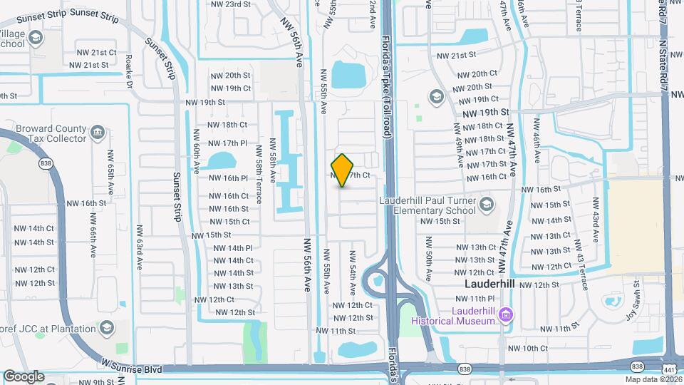 5424 NW 17th St Mapa y Detalles de la Ubicación
