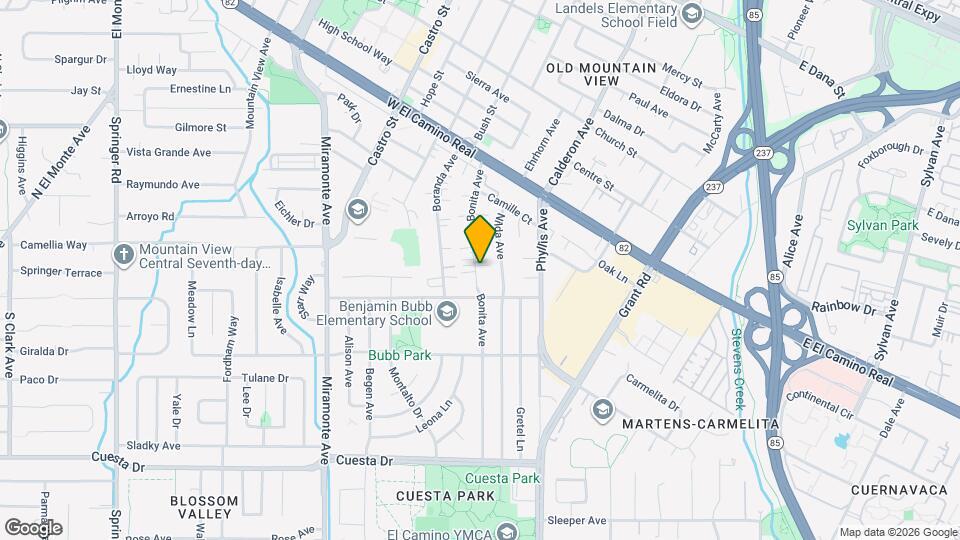 1173 Bonita Ave Map and Location Details