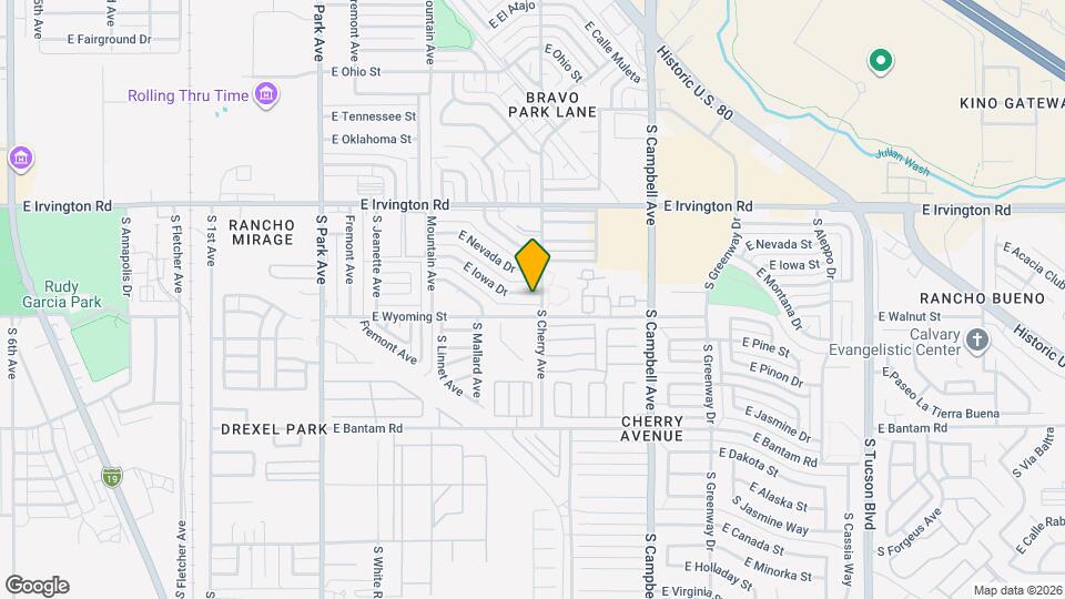 1542 E Iowa Dr Map and Location Details