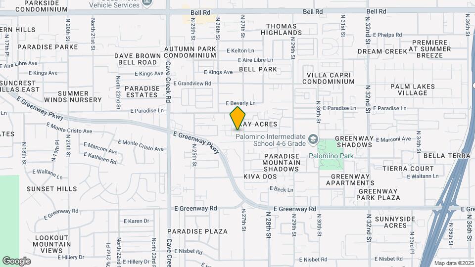 2637 E Monte Cristo Ave Map and Location Details