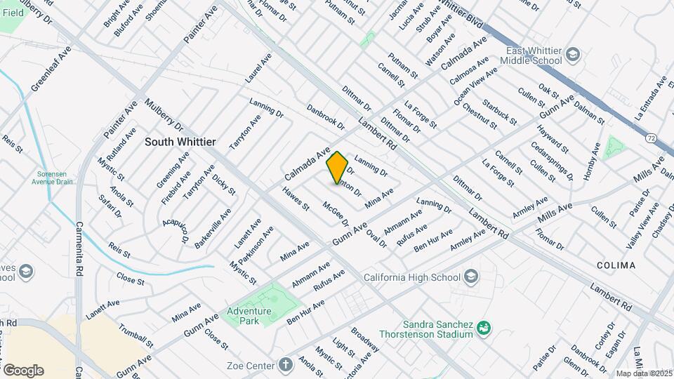 13949 Oval Dr Mapa y Detalles de la Ubicación
