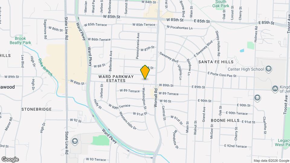 434 W 89th St Map and Location Details