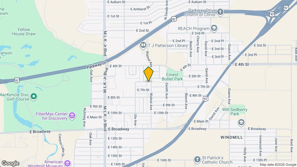 602 Walnut Ave Map and Location Details