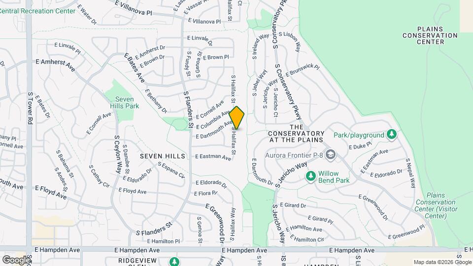 3128 S Halifax St Map and Location Details