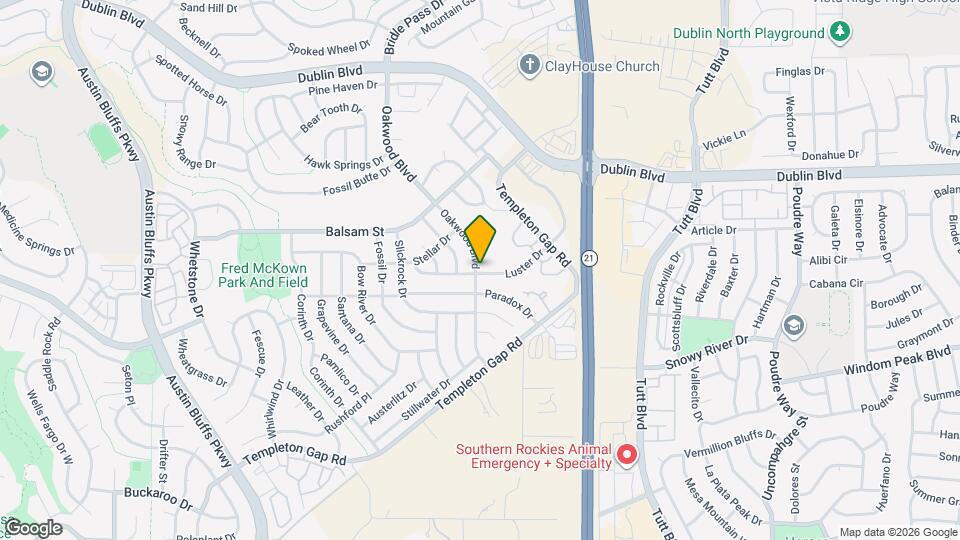 5312 Luster Dr Map and Location Details
