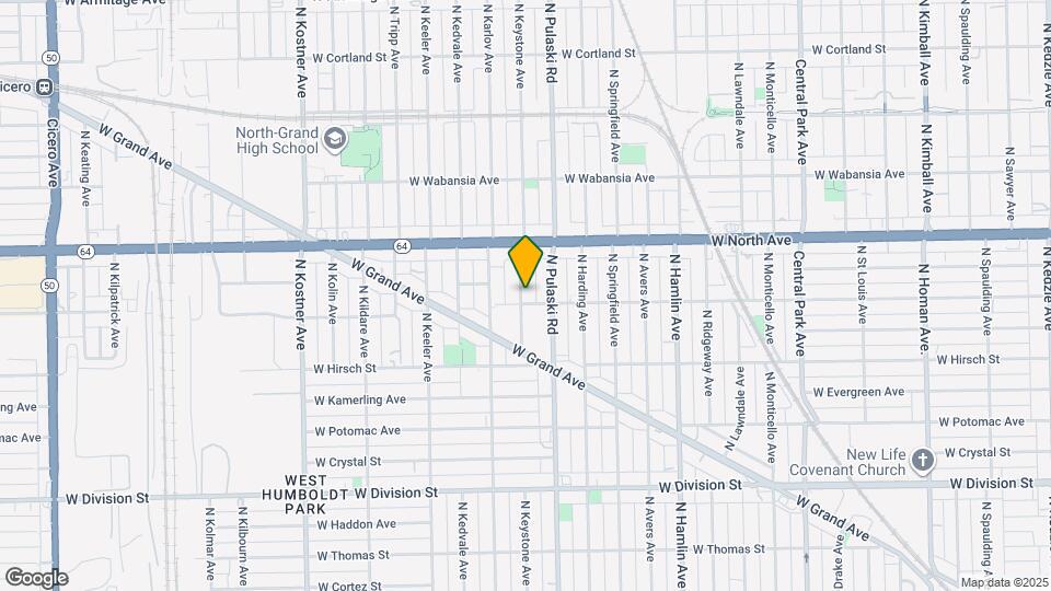 1511 N Keystone Ave Map and Location Details