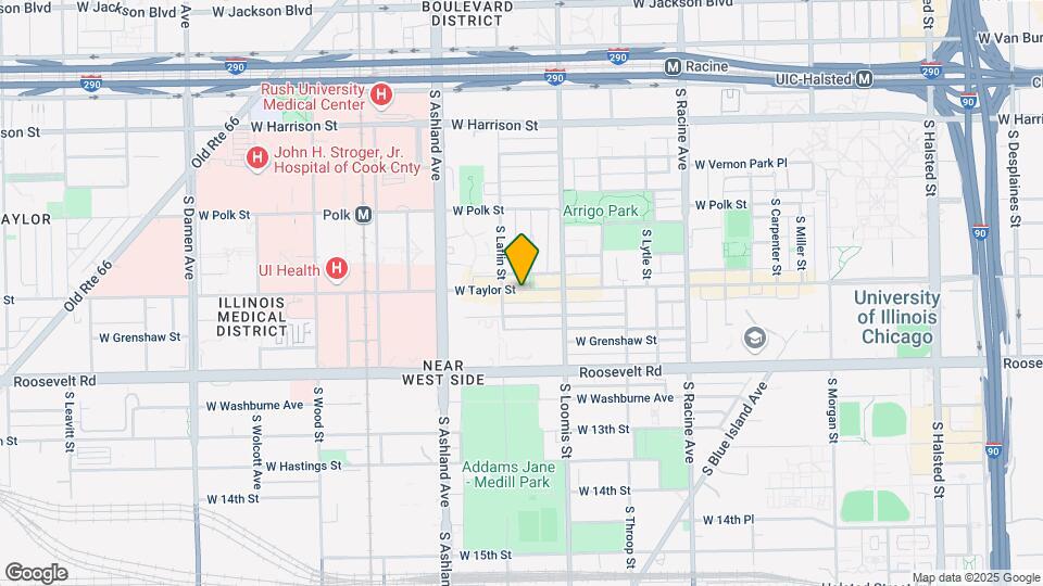 1445 W Taylor St Map and Location Details