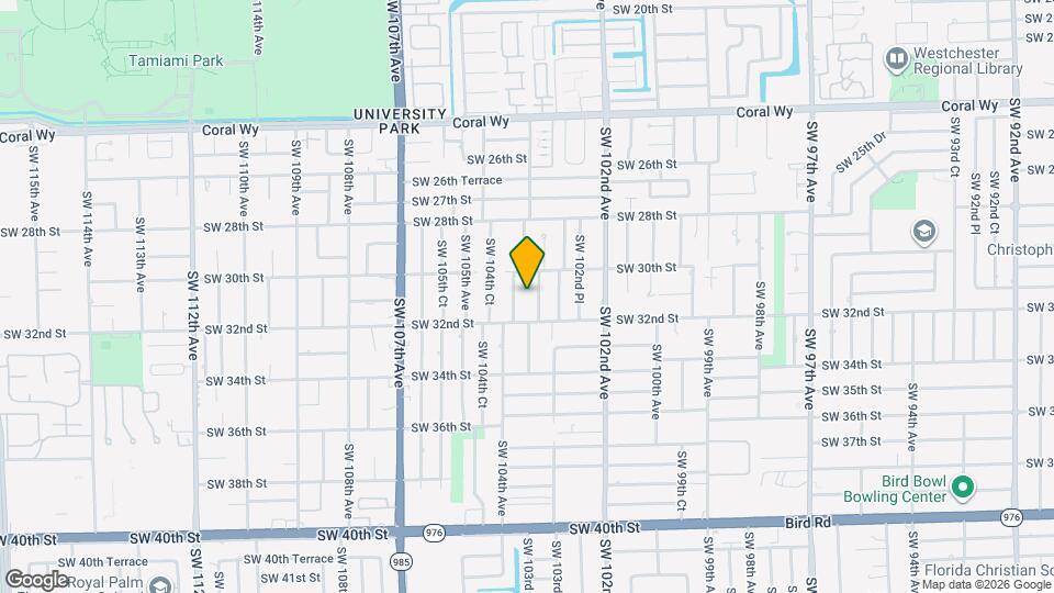 3100 SW 103rd Ct Map and Location Details