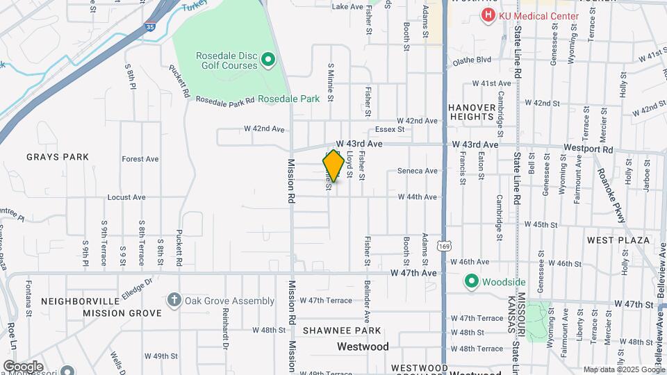 4342 Pearl St Map and Location Details