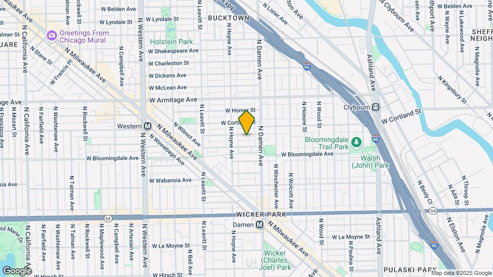 2031 W Moffat St Map and Location Details