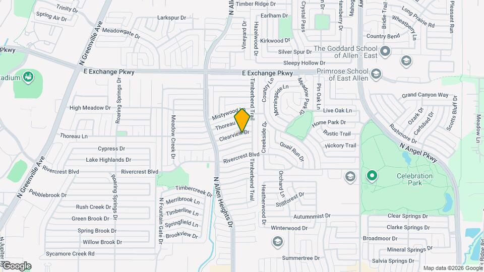 1320 Clearview Dr Map and Location Details