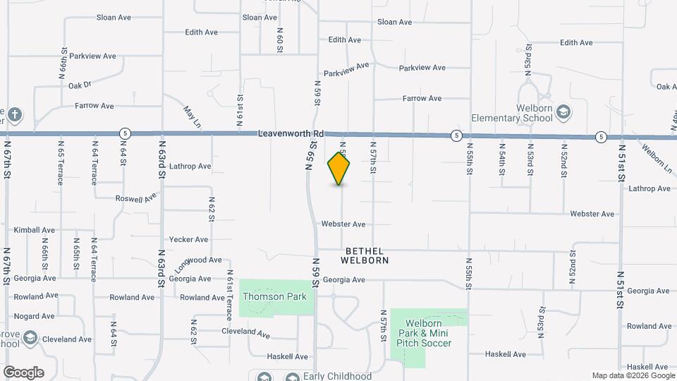 2944 N 58th St Map and Location Details