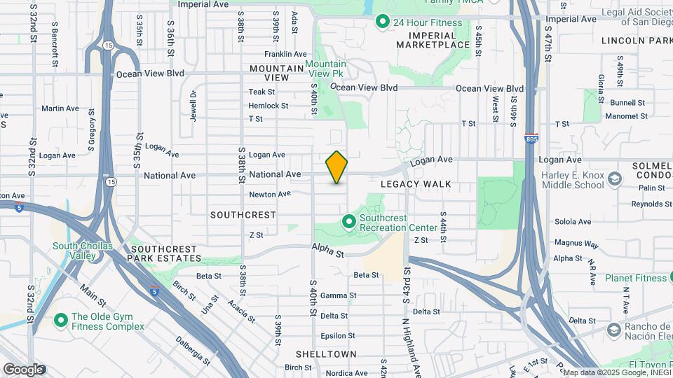 4066 Newton Ave Map and Location Details