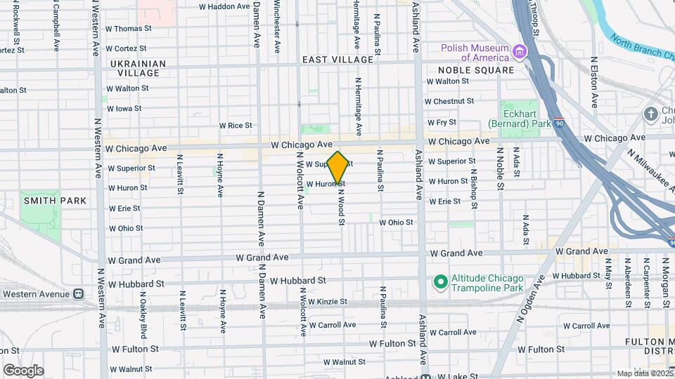 1803 W Huron St Map and Location Details