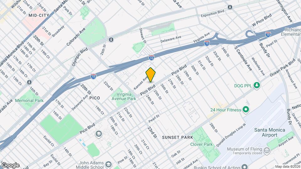 Santa Monica Palms Mapa y Detalles de la Ubicación