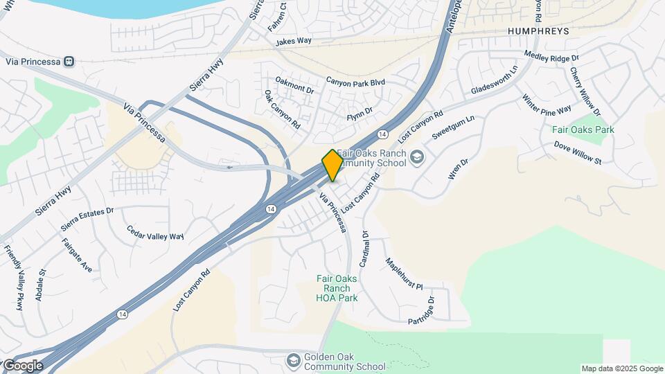 17969 Lost Canyon Rd Map and Location Details