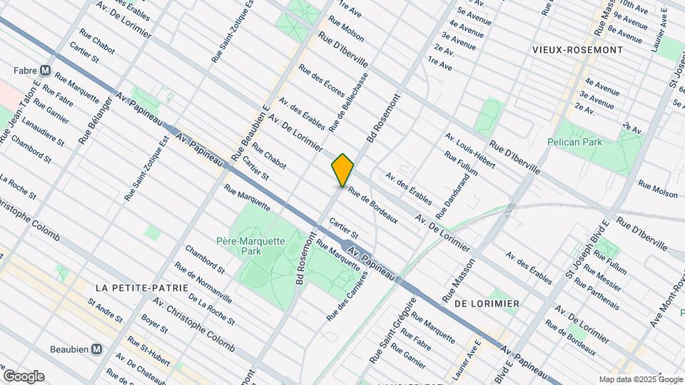 1974 Rosemont Boul Map and Location Details