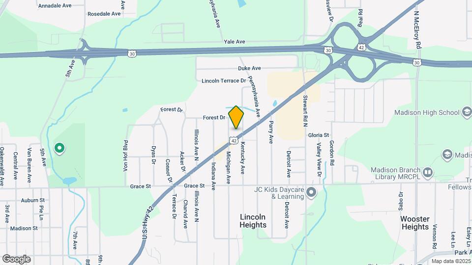 933 Ashland Rd Map and Location Details