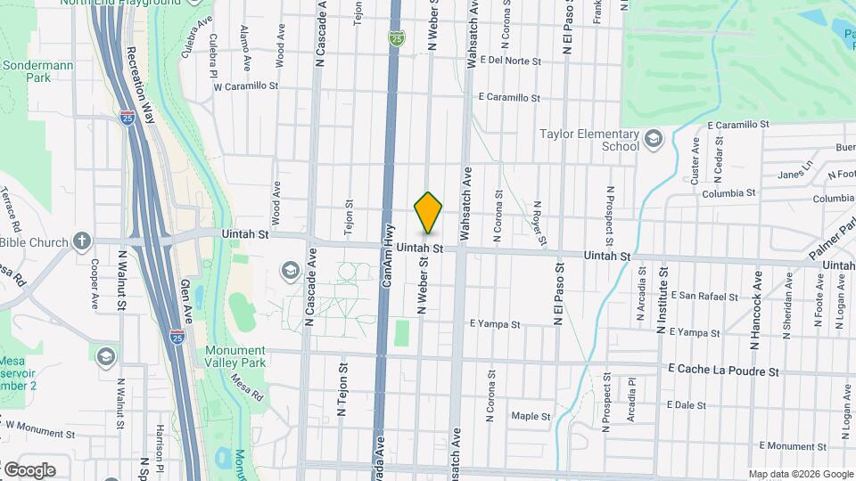 302 E Uintah St Mapa y Detalles de la Ubicación