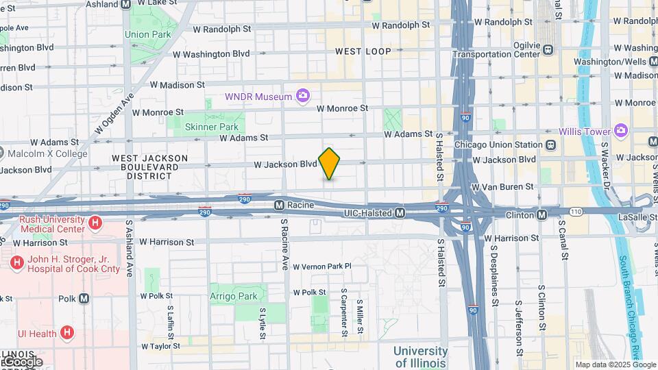 1056 W Van Buren St Map and Location Details