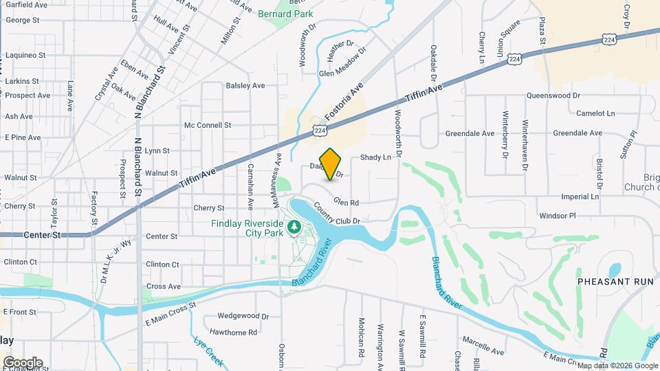 1122 Glen Rd Map and Location Details