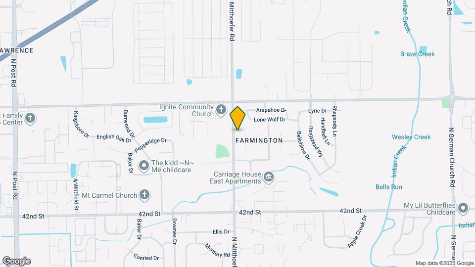 4459 N Mitthoefer Rd Map and Location Details
