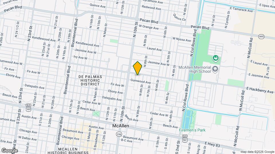 710 N 9th St Map and Location Details