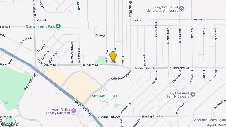 20744 Thunderbird Rd Map and Location Details