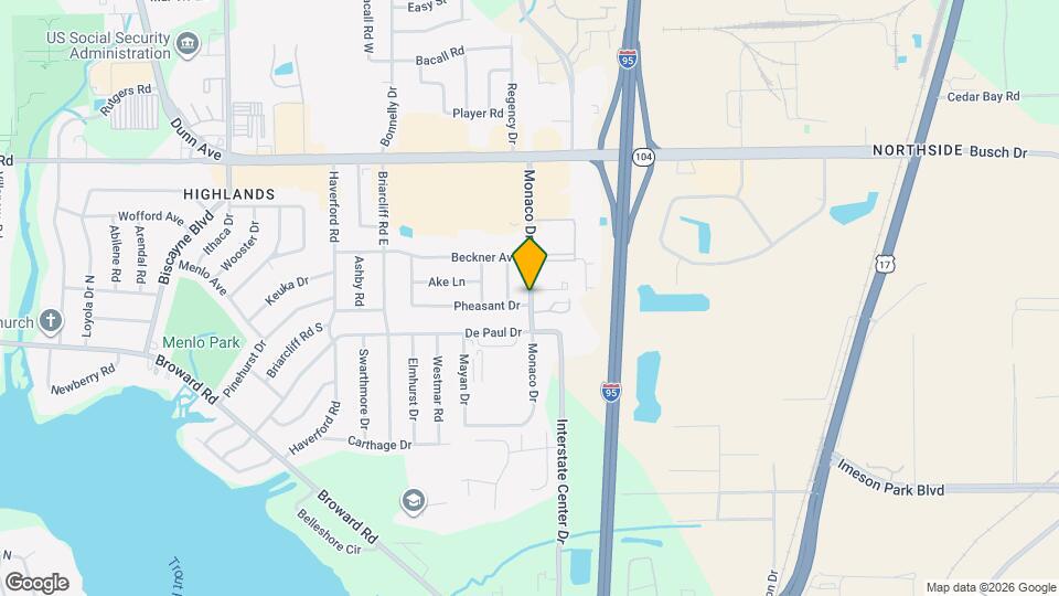 10514 Monaco Dr Map and Location Details