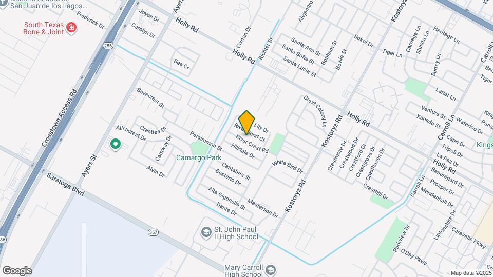 2930 River Crest Rd Map and Location Details