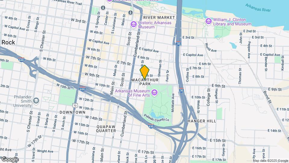 414 E 9th St Map and Location Details